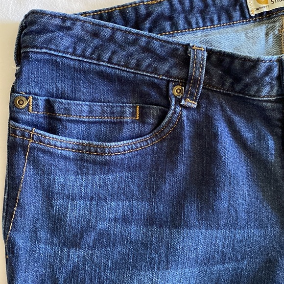 Carhartt Blaine Original Fit Straight Leg Jeans mid Rise Medium wash Size 14R - Picture 7 of 16